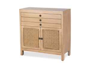 Malone Cane Cabinet With Drawers